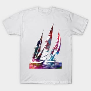 Sailing sport art #sailing T-Shirt